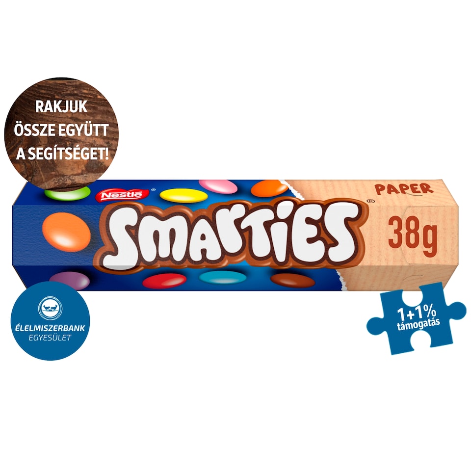 Smarties Milk Chocolate Dragée with Sugar Coating 38 g