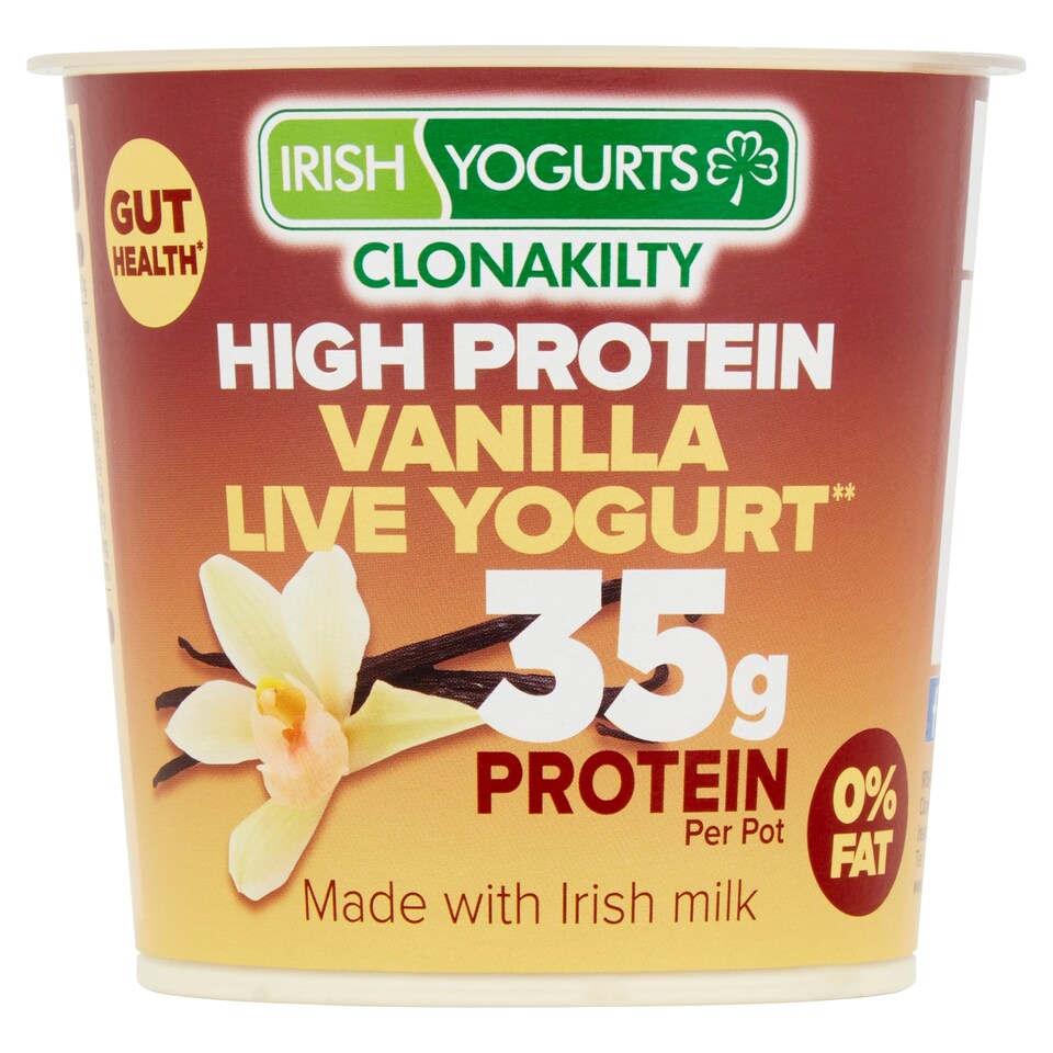 Irish Yogs 35G High Prtn Vanilla Live Yoghurt 350G