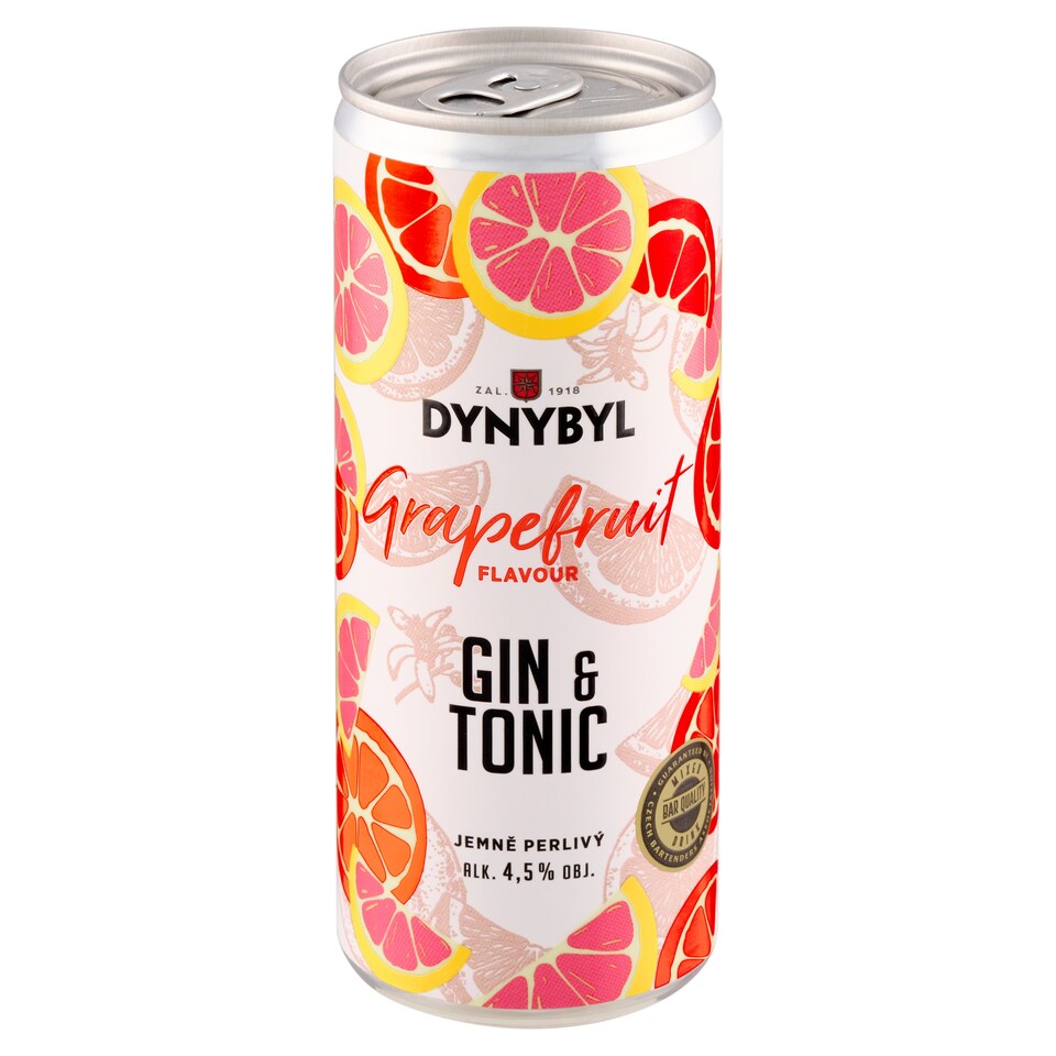 image 1 of Dynybyl Gin & Tonic Grapefruit Mixed Alcoholic Drink Carbonated 250 ml