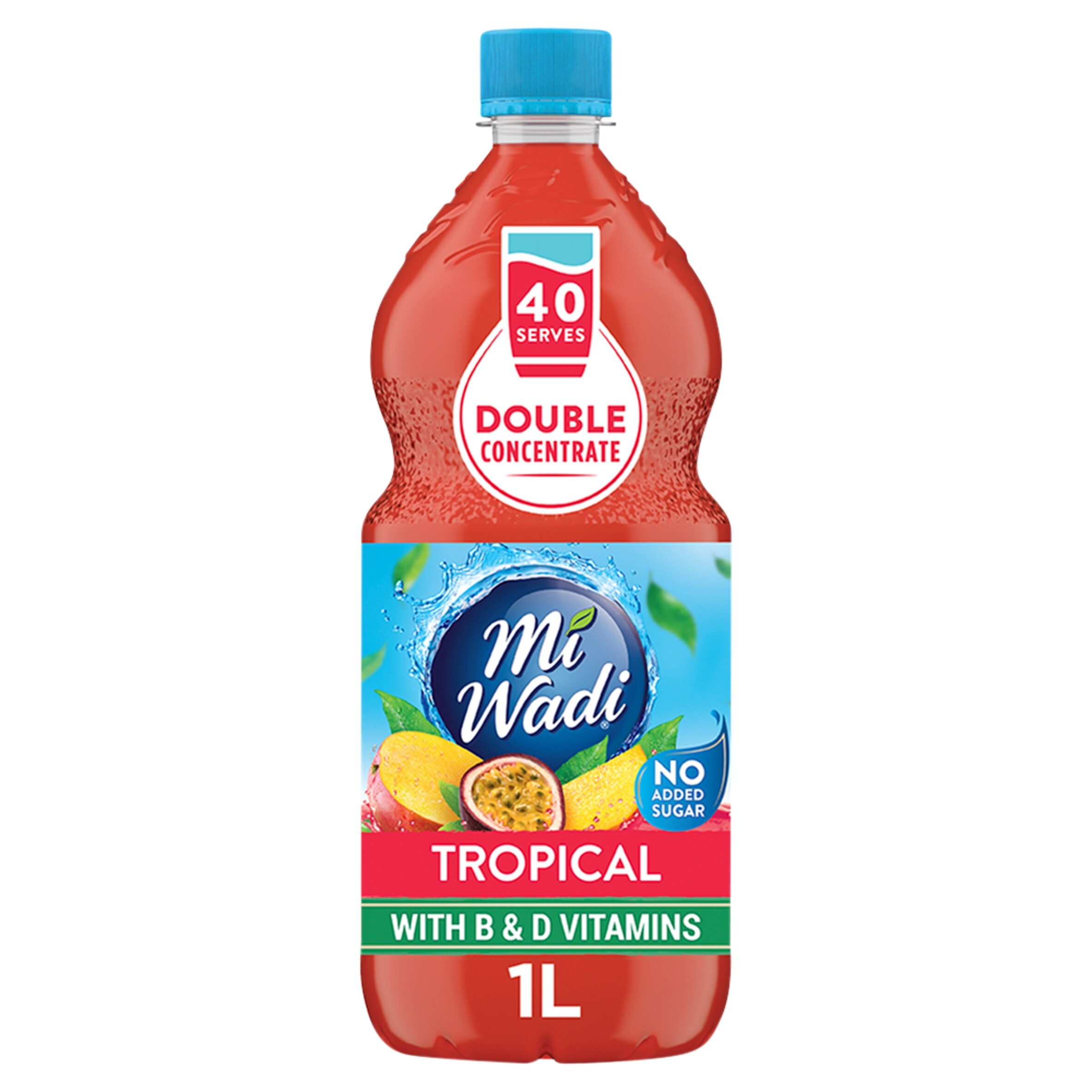 Mi Wadi No Added Sugar Tropical 1Ltr Double Concentrate - Tesco Groceries