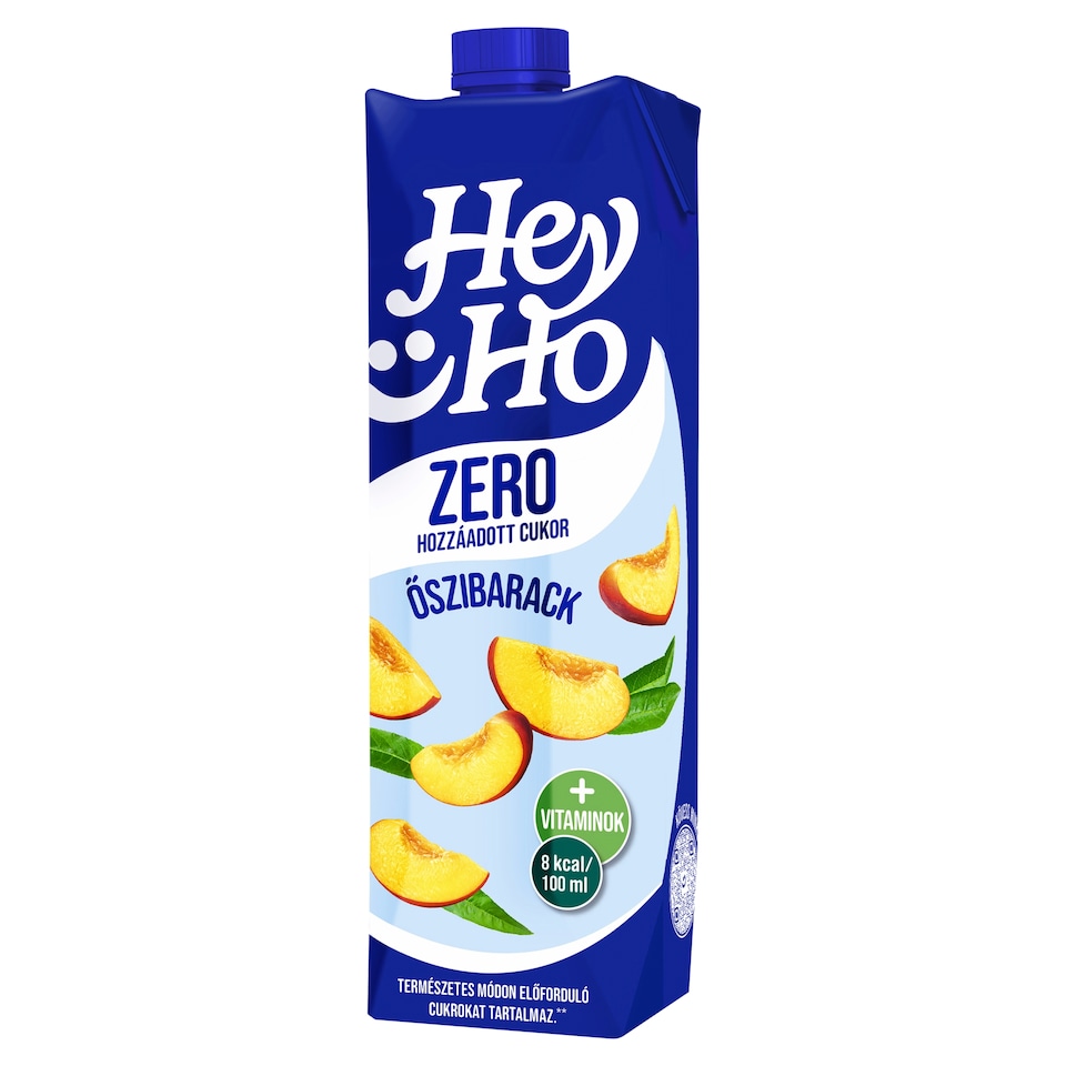Hey-Ho őszibarackital édesítőszerekkel és 5 vitaminnal 1 l  1. kép