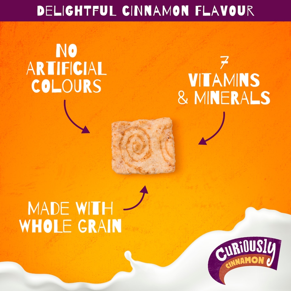image 1 of Nestlé Curiously Cinnamon Cereal 375g