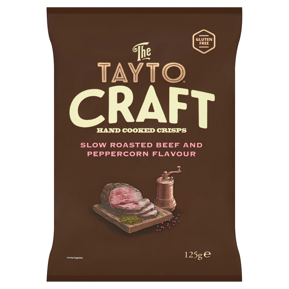 Tayto Craft Roast Beef & Peppercorn 125G