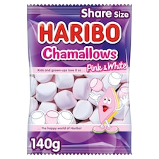 Haribo Marshmallows Chamallows Pink & White 140G