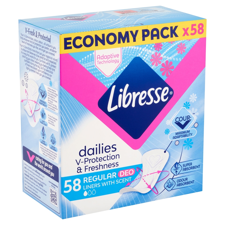 Libresse Dailies Regular Deo illatosított tisztasági betét 58 db  1. kép