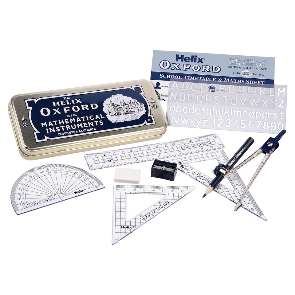 image 1 of Oxford Maths Stationery Set In Tin