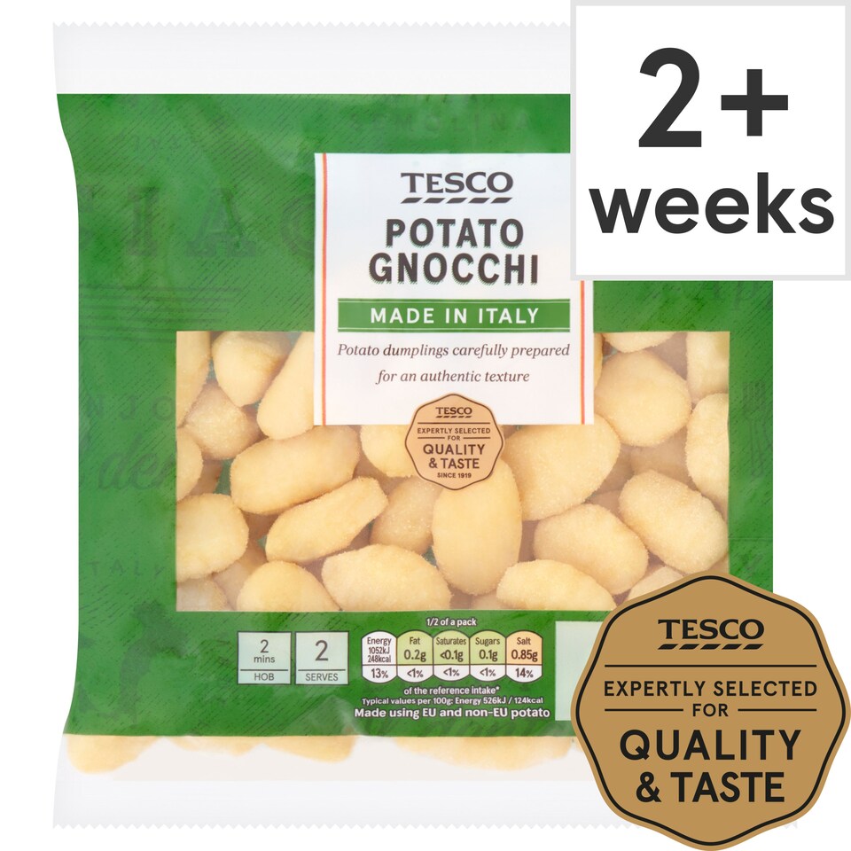 Tesco Fresh Potato Gnocchi Pasta 400 G Tesco Groceries