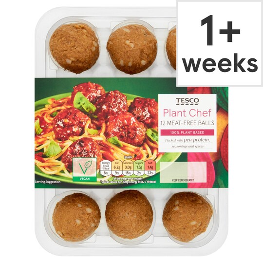 Tesco Plant Chef 12 Meat Free Balls 336g Tesco Groceries