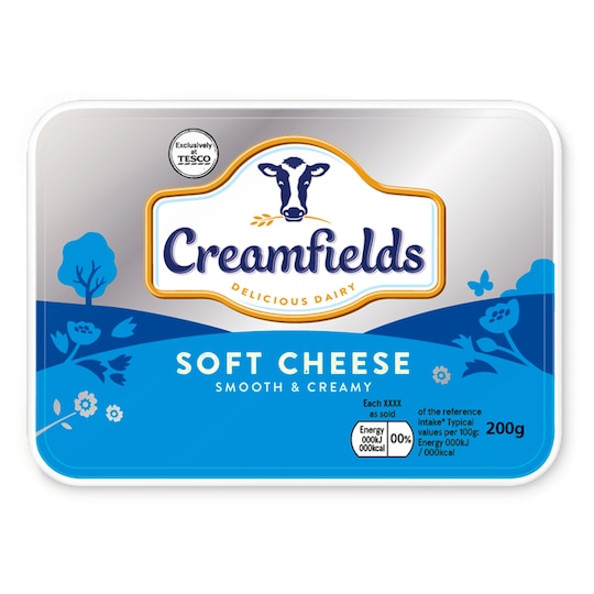 Creamfields Soft Cheese 200G Tesco Groceries