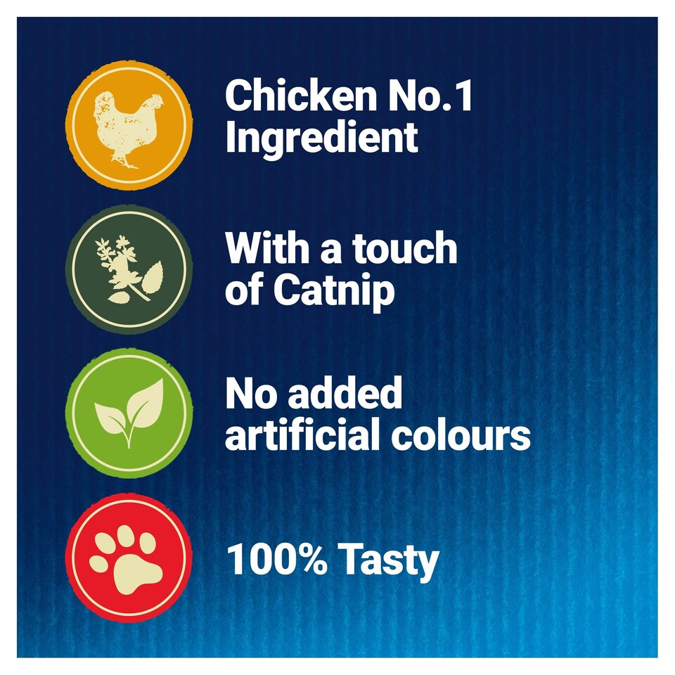 image 1 of Felix Naturally Delicious Cat Treat Chicken & Catnip 50G