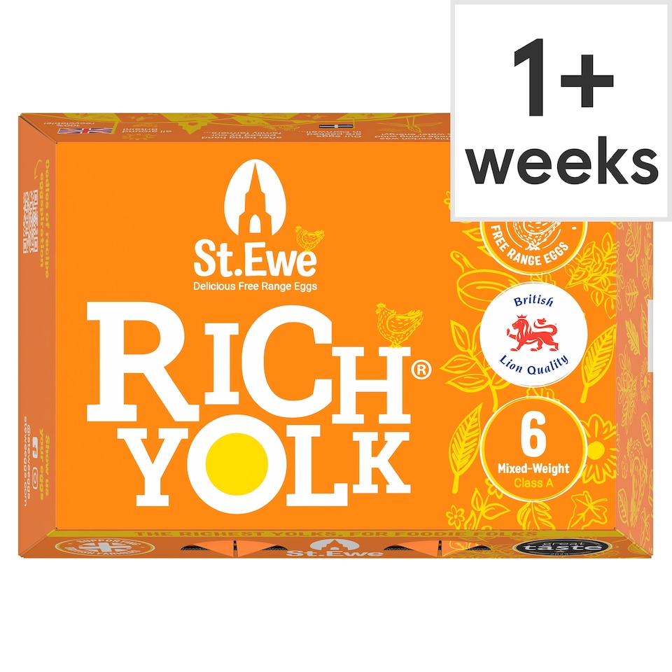 image 1 of St.Ewe Rich Yolk Free Range Eggs 6 Pack