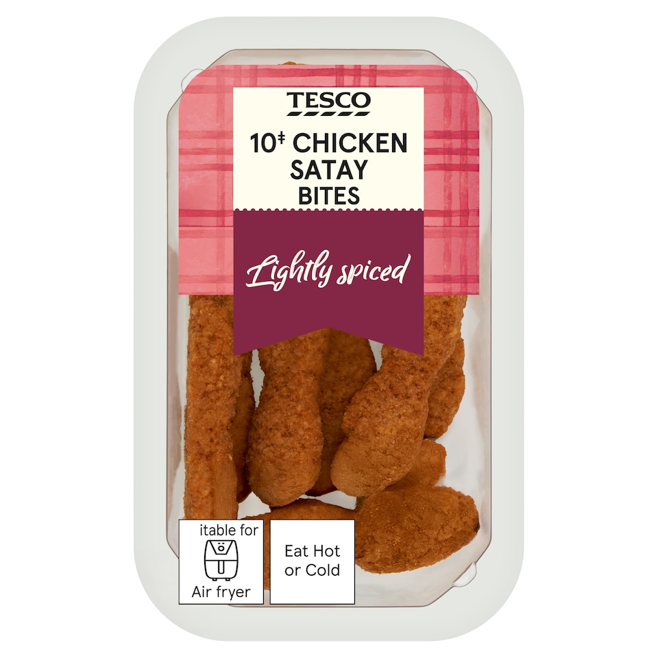 Tesco 10 Chicken Satay Bites 120G