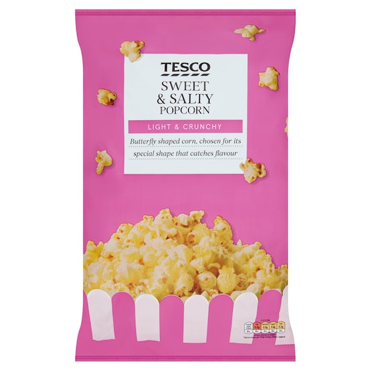 Tesco Popcorn Sweet & Salt 200G Tesco Groceries