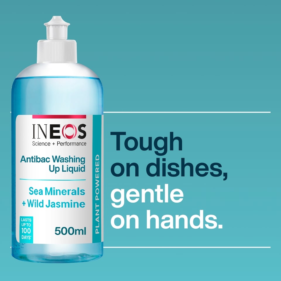 image 1 of INEOS Antibac Washing Up Liquid Sea Minerals + Wild Jasmine 500mL