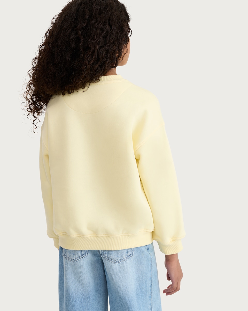 image 1 of Disney Cotton Rich Stitch 2002 Print Sweatshirt in Blue