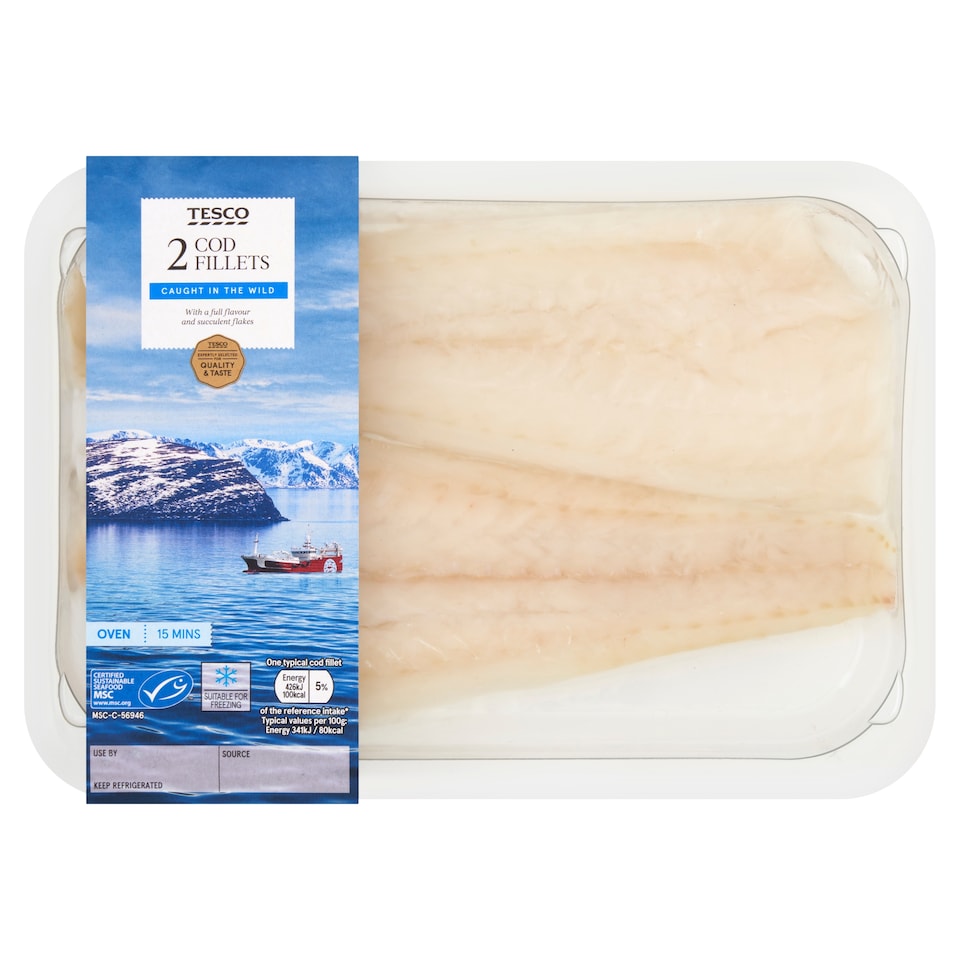 Tesco Cod Fillet 250G