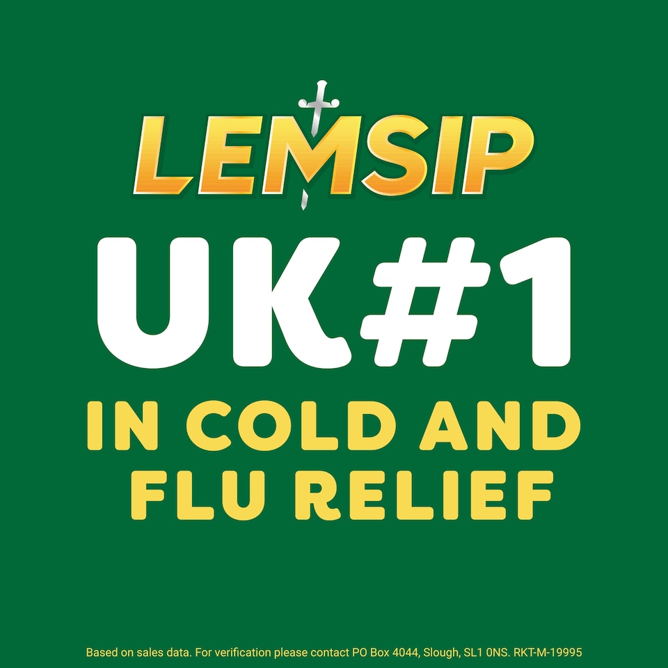 image 1 of Lemsip Max Cold & Flu Sachets - Blackcurrant with Paracetamol 10s