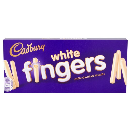 Cadbury Fingers White Chocolate 138G Tesco Groceries