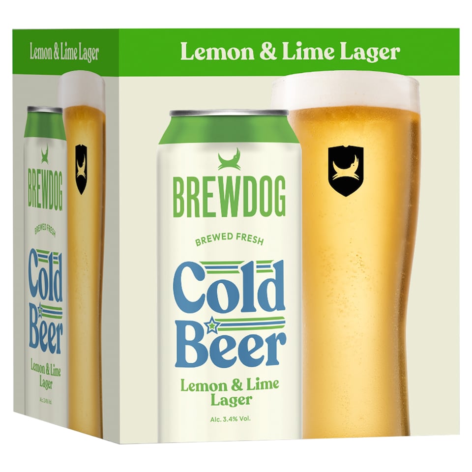 BrewDog Cold Beer Lemon & Lime 4x440ml