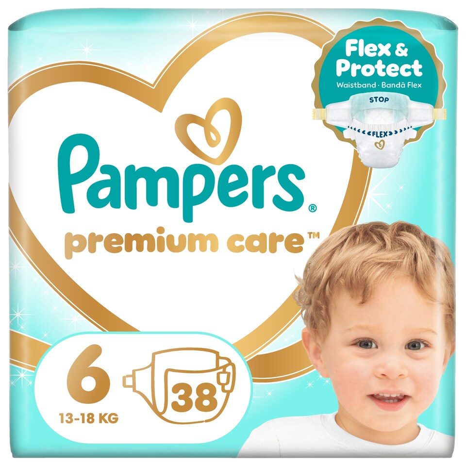 image 1 of Pampers Premium Care Size 6, 38 Nappies, 13kg-18kg