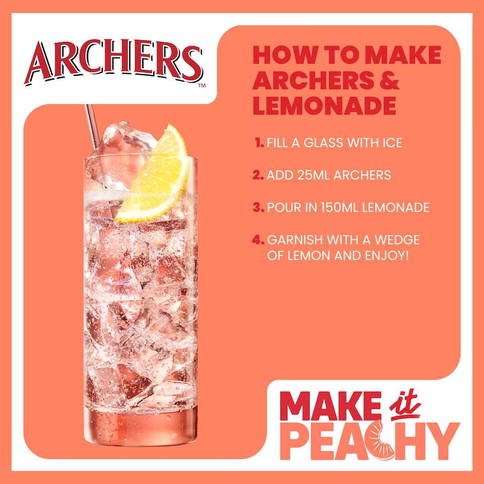 image 1 of Archers Peach Schnapps 70cl