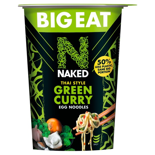 Naked Noodle Thai Green Curry Big Eat 104G Tesco Groceries