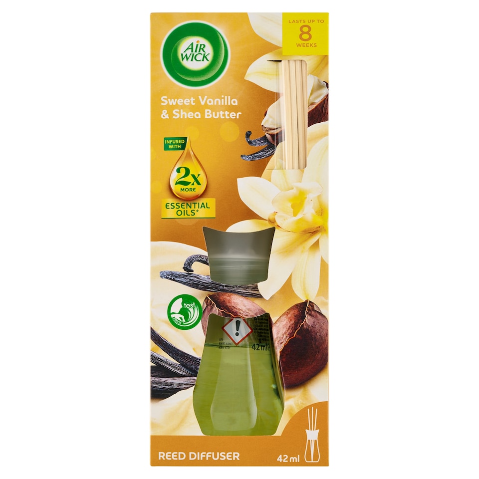 image 1 of Air Wick Reed Diffuser Sweet Vanilla & Shea Butter 42ml