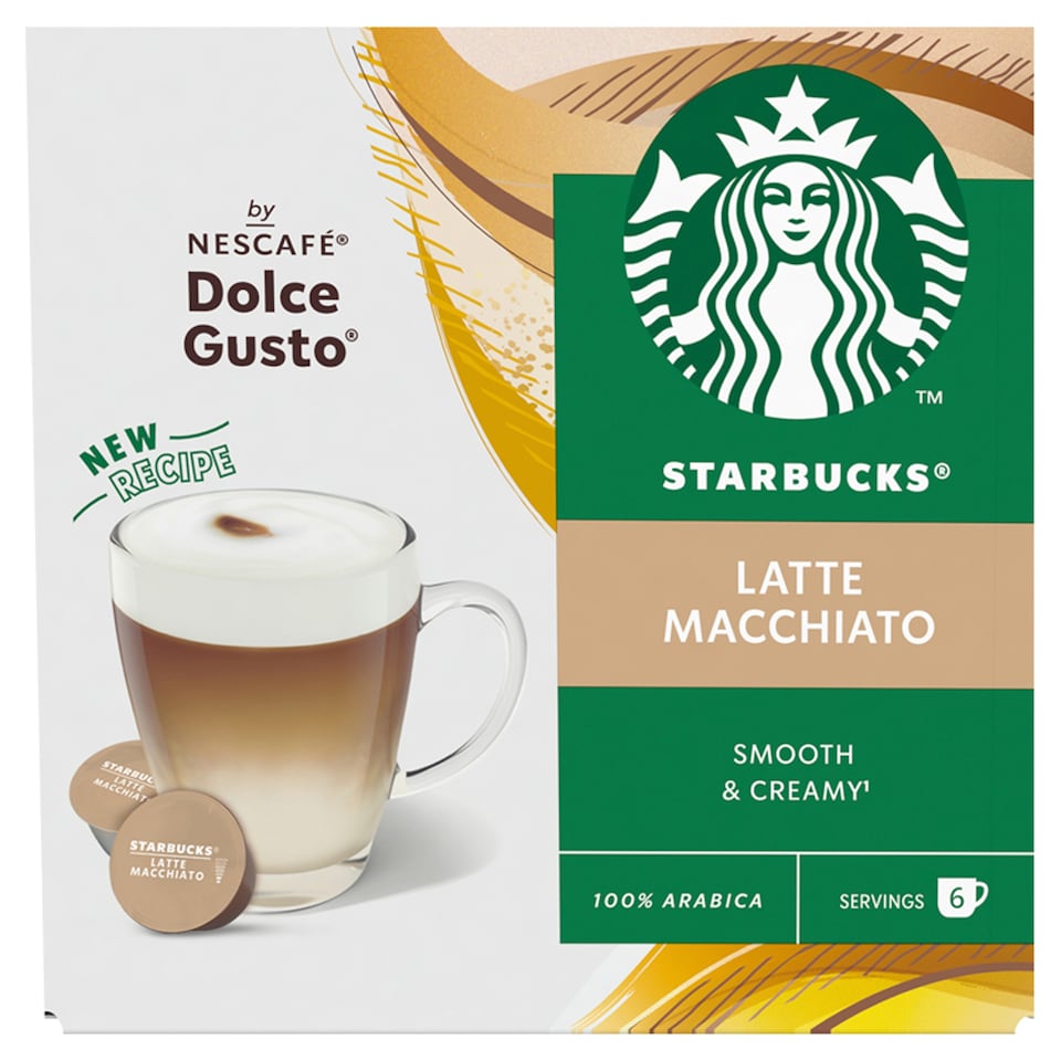 obrázok 1 z STARBUCKS Latte Macchiato by NESCAFÉ Dolce Gusto - 12 kapsúl (6 šálok)