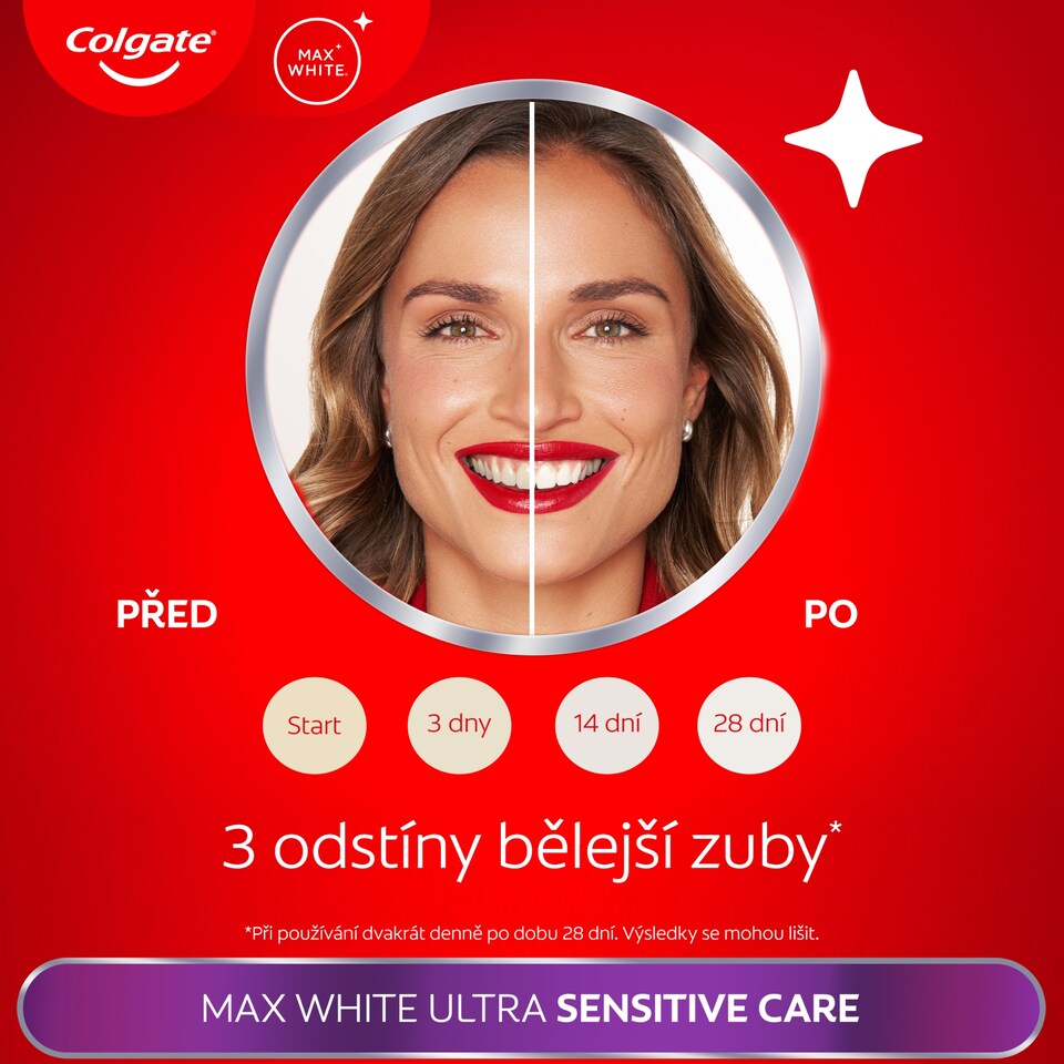 Obrázek 1 pro produkt Zubní pasta Colgate Max White Ultra Sensitive Care 50ml