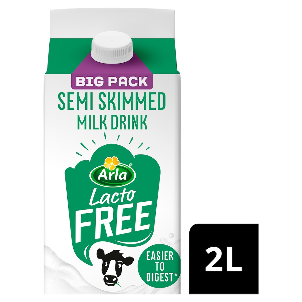 Arla LactoFREE Semi Skimmed Milk Drink 2L