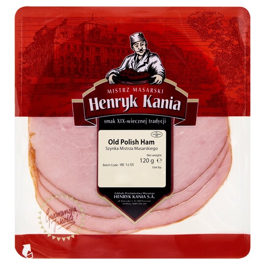 Henryk Kania Old Polish Ham Slices 120G Tesco Groceries