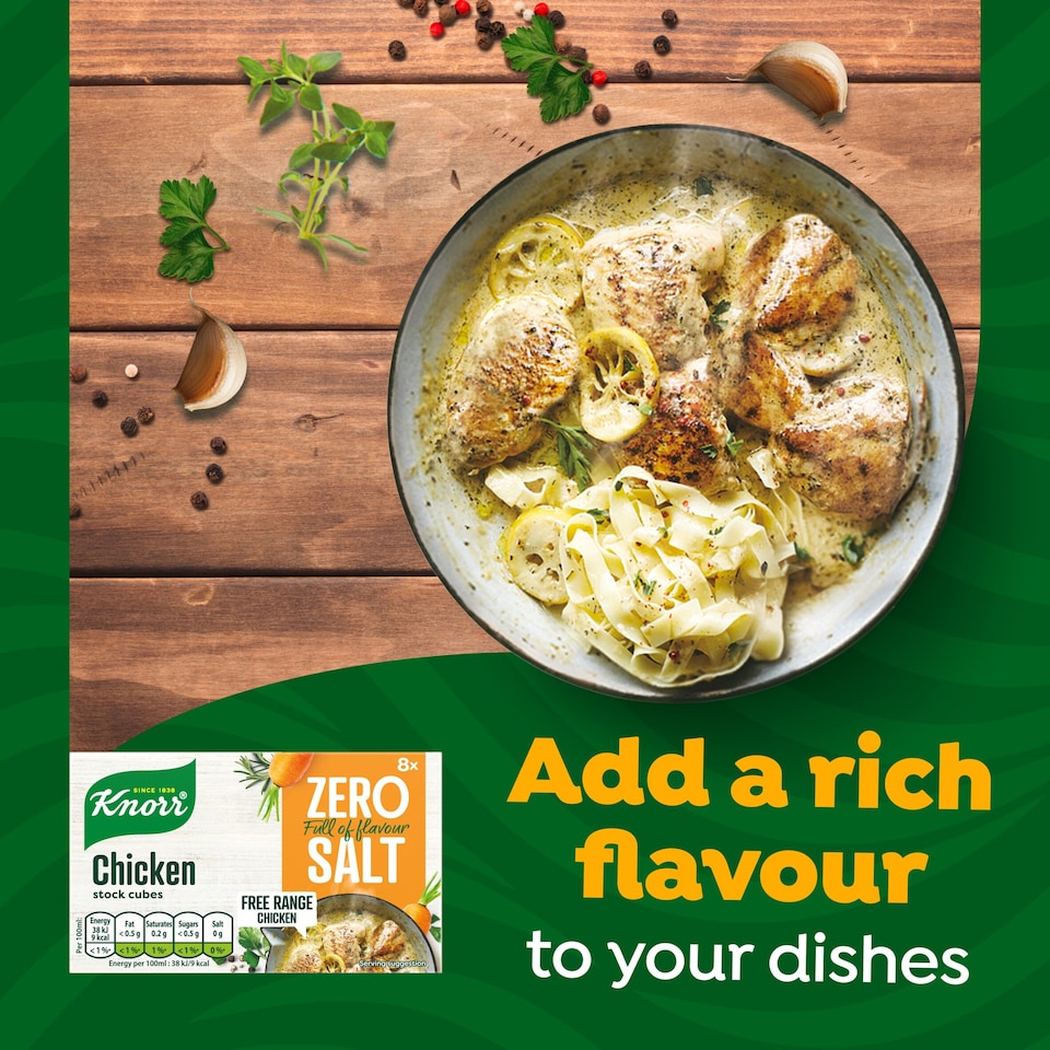 image 1 of Knorr Zero Salt Chicken Stock Cubes 8x9g