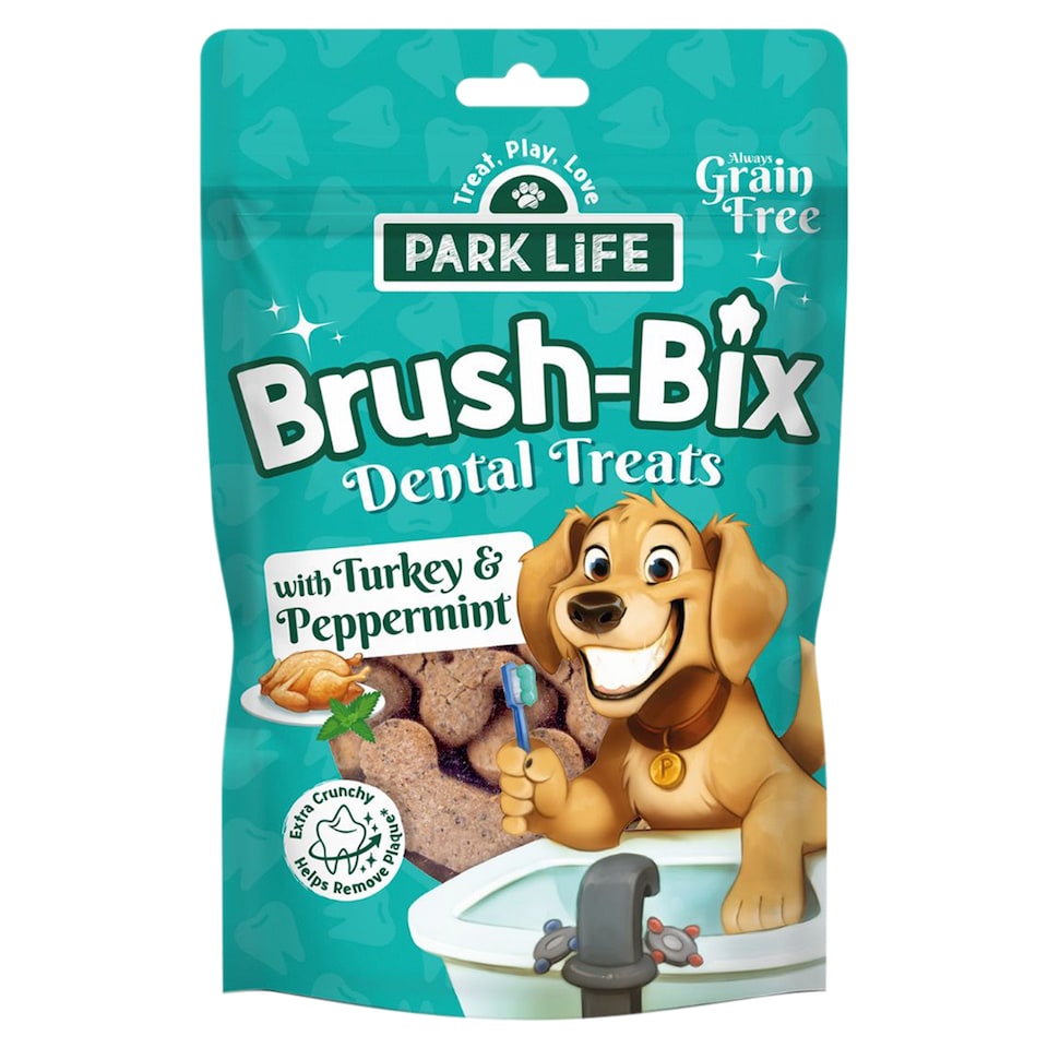 image 1 of PARK LIFE Brush-Bix Dental Breath Treats For Dogs 100g