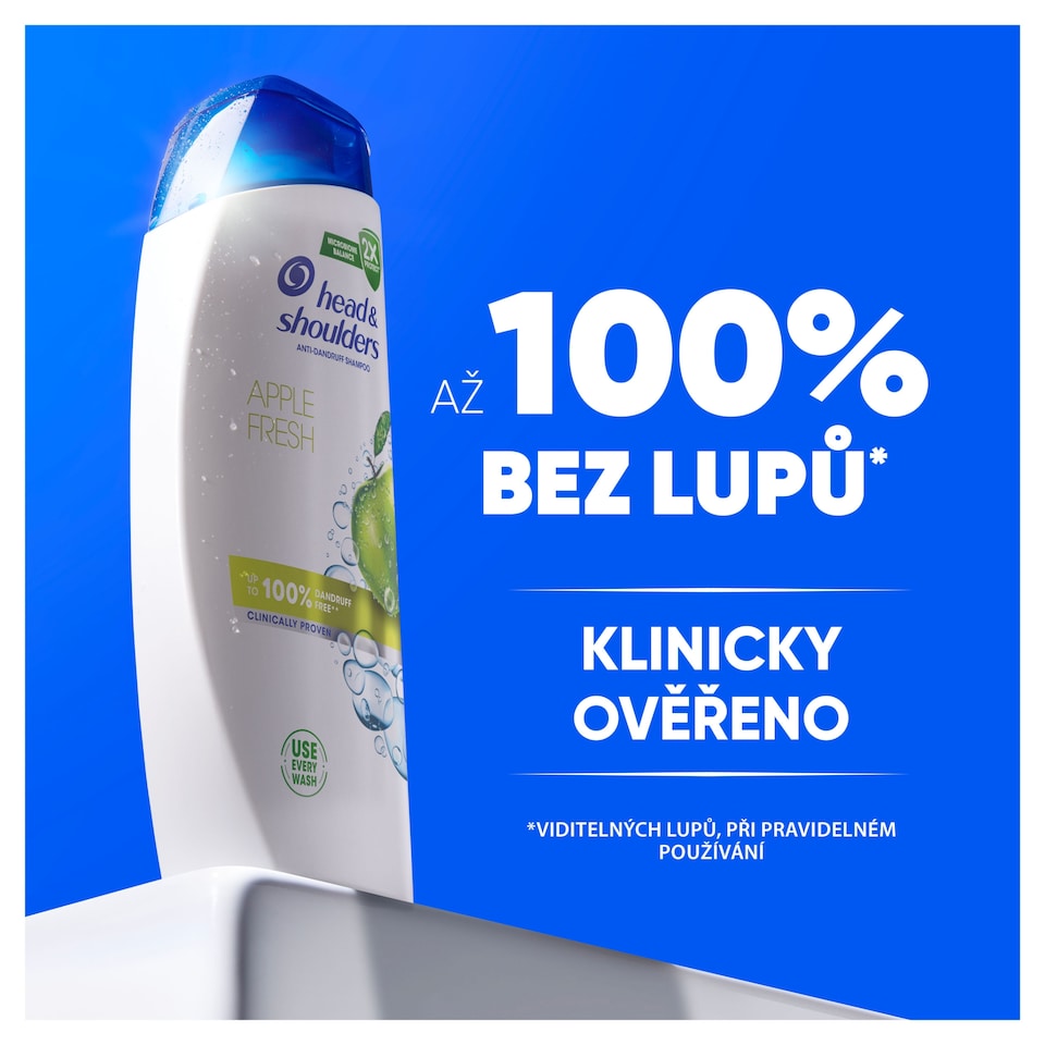 Obrázek 1 pro produkt Head & Shoulders Apple Fresh Šampon proti Lupům 400 ml Každodenní Použ. Všechny Typy Vlasů