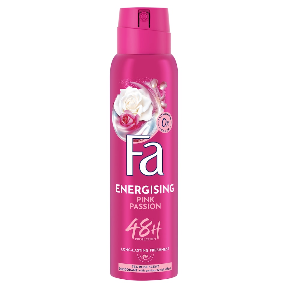 Fa Energising Pink Passion Tea Rose Scent Deodorant 150 ml
