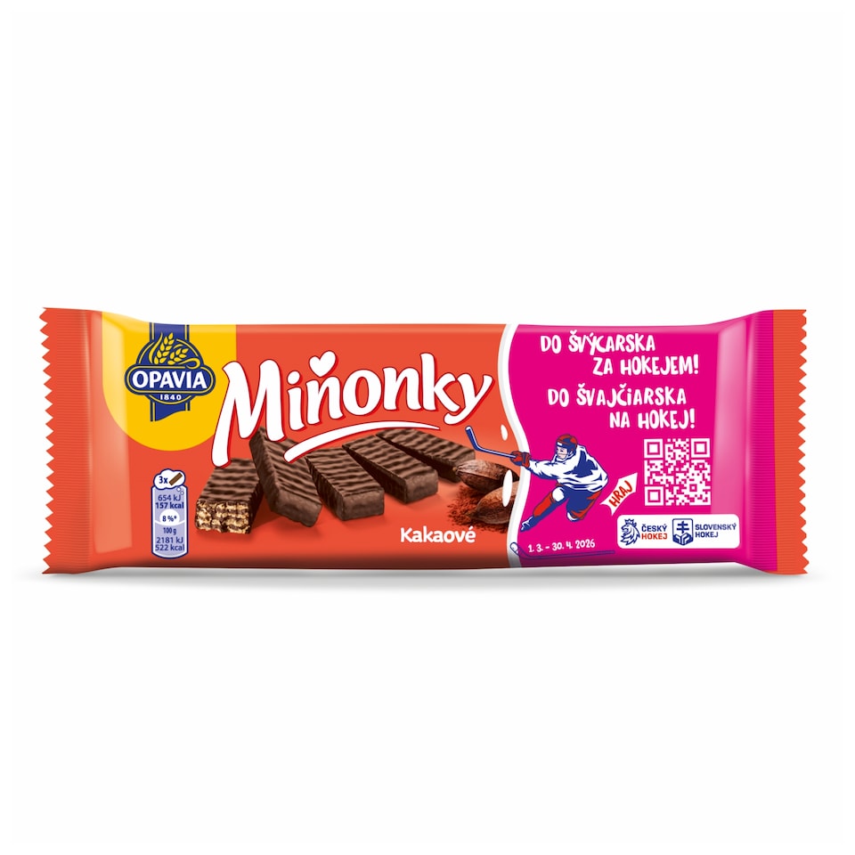 Opavia Miňonky Kakaové oplátky 50 g