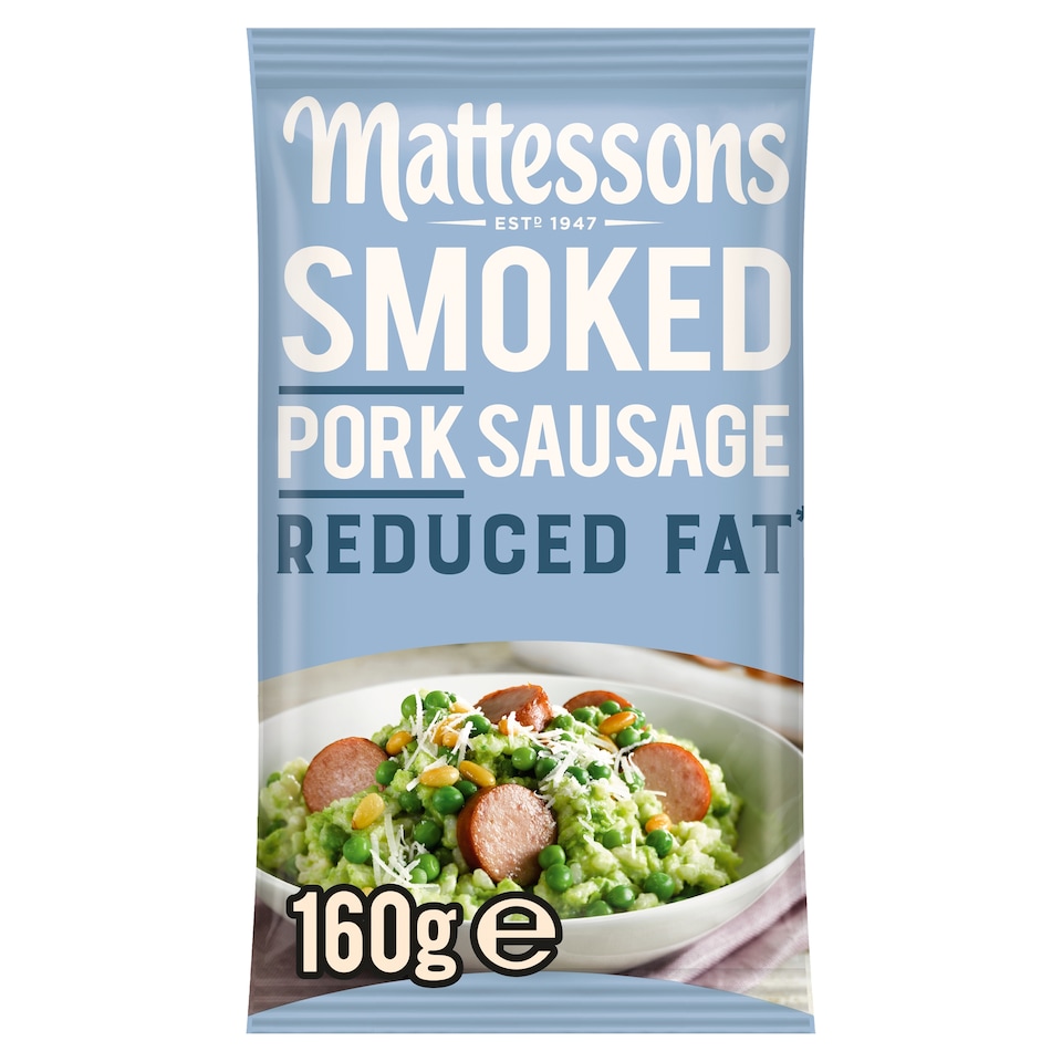 Mattessons Reduced Fat Smoked Pork Sausage 160g