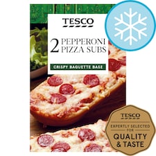 Tesco 2 Pizza Subs Pepperoni 250G