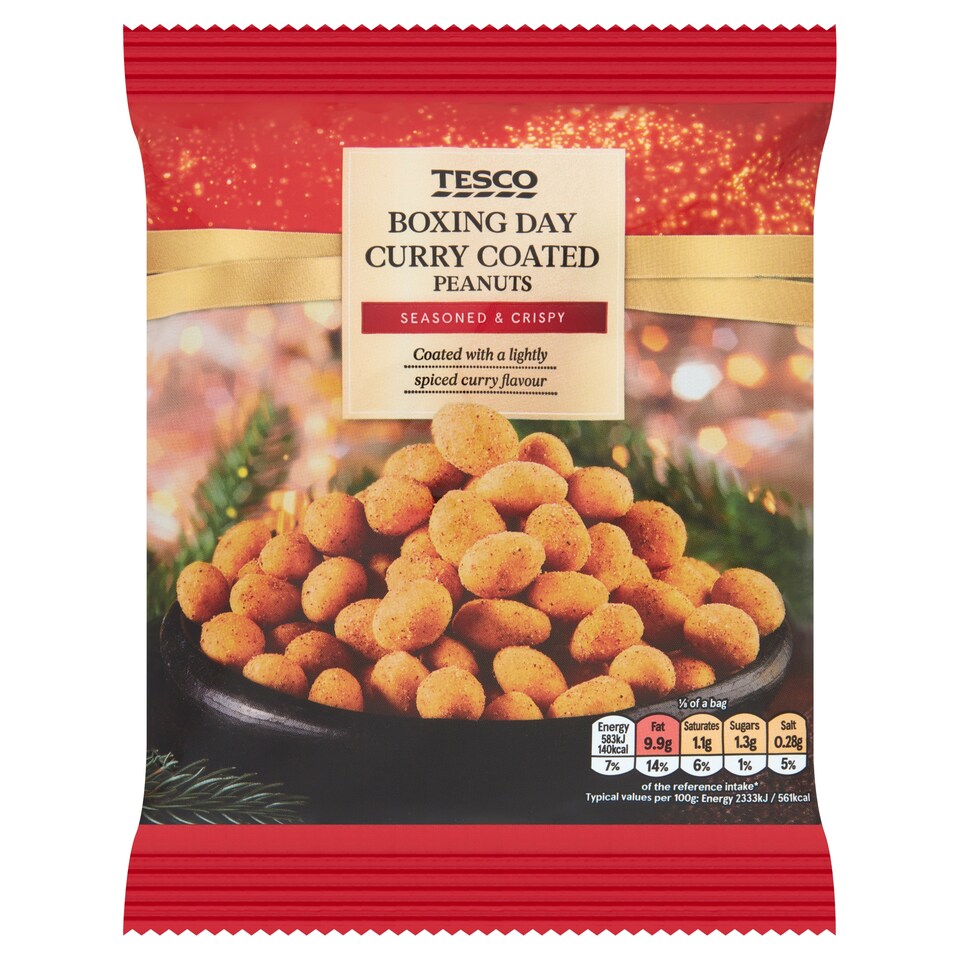 Tesco Boxing Day Curry Coated Peanuts 200G