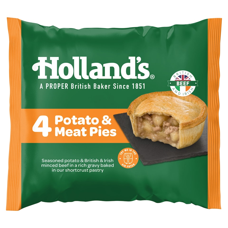 Holland's Potato & Meat Pies 4 Pack