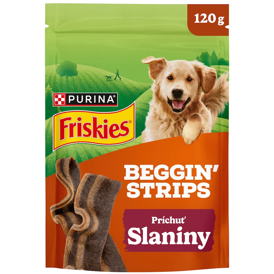 obrázok 1 z Friskies Beggin Strips maškrty pre psov slanina 120 g