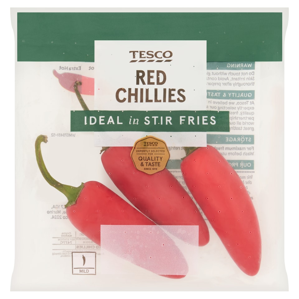 image 1 of Tesco Red Chillies 60G