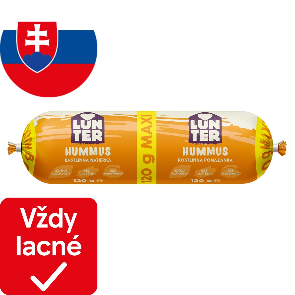 LUNTER Hummus nátierka MAXI 120 g