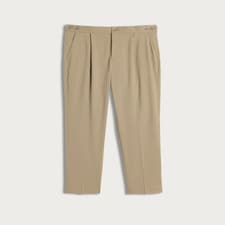 F&F Pleated Tailored Fit Trousers in Grey