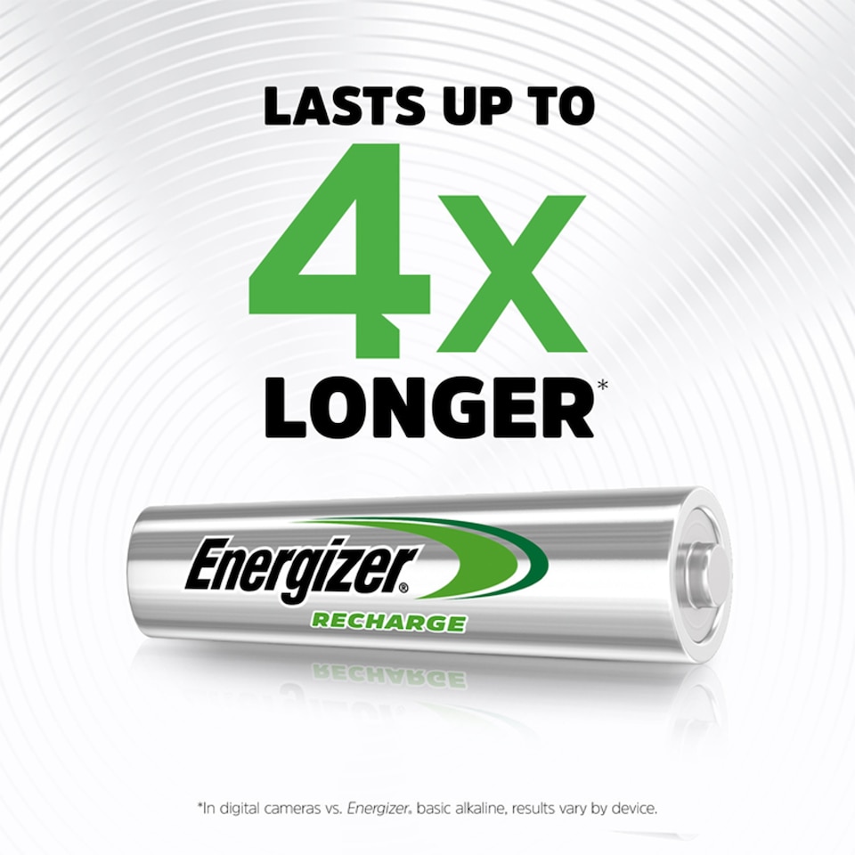image 1 of Energizer Power Plus AAA 4 Pack Rechargeable Batteries