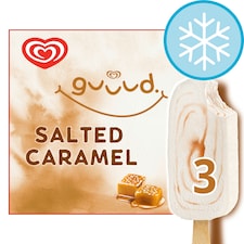 Guuud Salted Caramel Greek Style Yoghurt Ice Cream Sticks 3x70ml