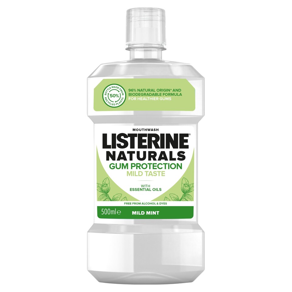 image 1 of Listerine Naturals Gum Protection Mild Taste Mouthwash 500ml