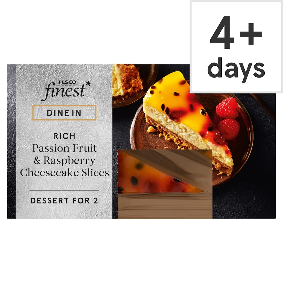 Tesco Finest Passionfruit & Raspberry Cheesecake Slices 180g