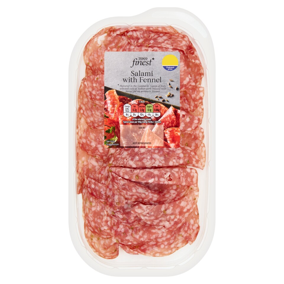 Tesco Finest Italian Salami with Fennel 80g