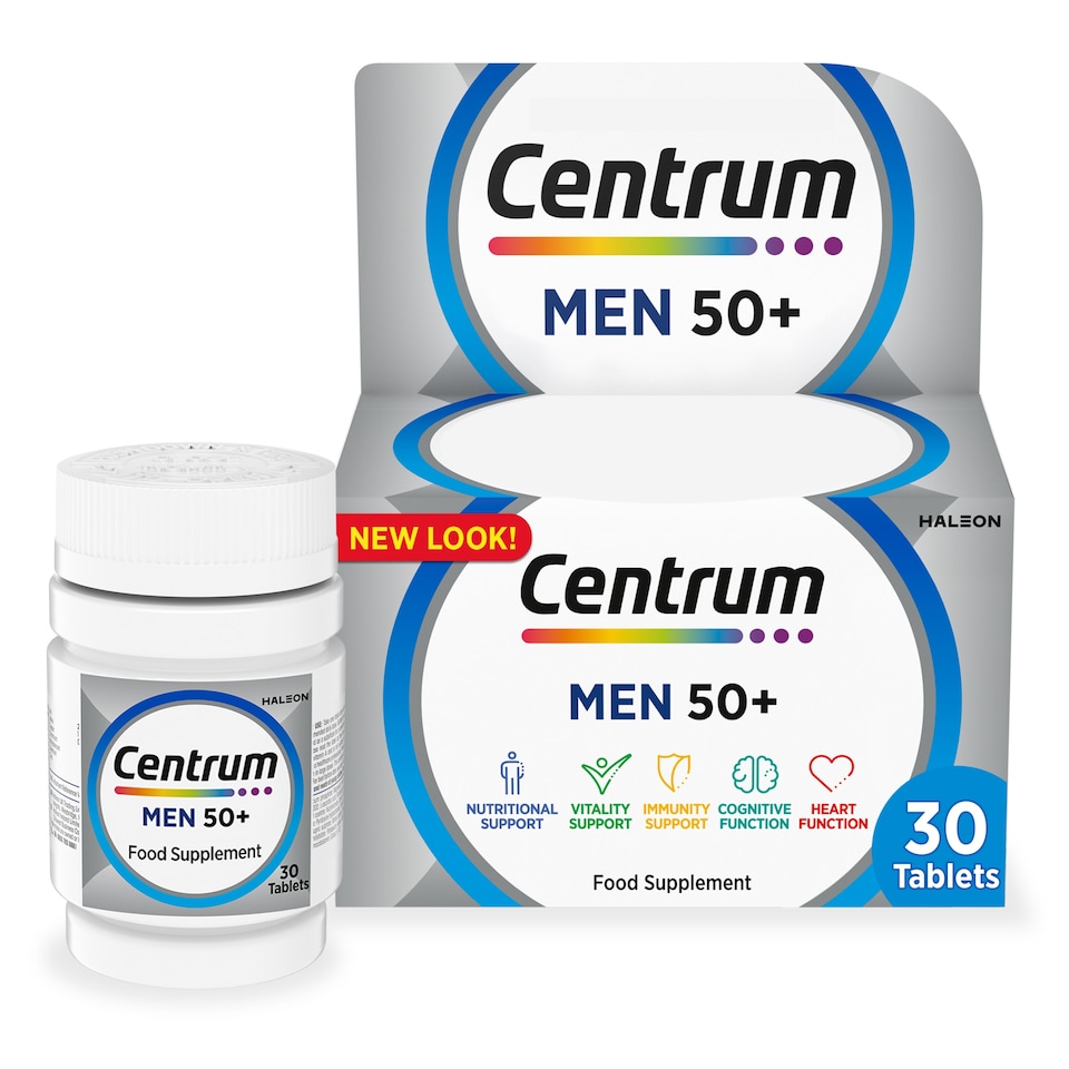 image 1 of Centrum Men 50+ Multivitamin Tablets 30s